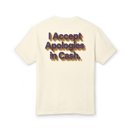 Apologies in Cash
